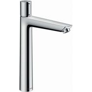 hansgrohe Talis Select E Modern Easy Install Easy On/Off -Handle 1 12-inch Tall Bathroom Sink Faucet in Chrome, 71753001
