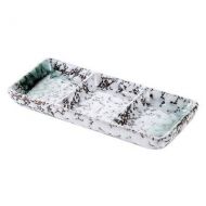 Best Quality - Dishes & Plates - 1pc Rectangular Ceramic Tray Divided Sauce Dish Sushi Plate Dinner Plates Ceramic Plate - by SeedWorld - 1 PCs