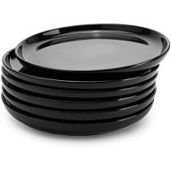 [아마존베스트]Sweese 155.603 Porcelain Round Dessert Salad Plates - 7.4 Inch - Set of 6, Navy