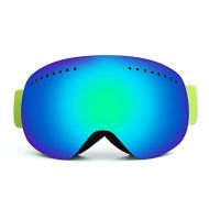 JJINPIXIU Anti-Fog Rimless Ski Goggles, Adult Mountaineering Snow Goggles, Outdoor Mountaineering Goggles, Suitable for Men, Women, Teenagers and Children Snowboarding and Skating