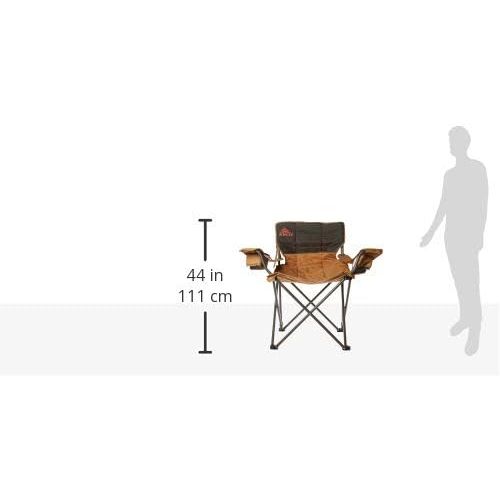  Kelty Deluxe Reclining Lounge Chair, Deep Lake/Fallen Rock ? Folding Camp Chair for Festivals, Camping and Beach Days - Updated 2019 Model