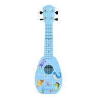[아마존베스트]FUN LITTLE TOYS 17 Inch Ukulele for Kids, Musical Instruments for Kids with Strap, Picks and Tutorial, Learning Educational Toys for Boys and Girls (Blue)