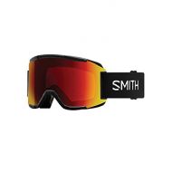 Smith Squad Snow Goggles Black w/ ChromaPop Sun Red Mirror and Yellow Lens