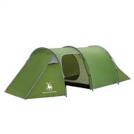 Wai Sports & Outdoors HUILINGYANG Outdoor Camping Double-Layer One-Bedroom One-Bedroom Tunnel Shape Rainproof Camping Tent, Size: 425x200x130cm(Green) Tents & Accessories (Color :