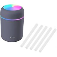 Fenteer Humidifier, USB Powered Air Purifier Aromatherapy Allergy Aroma Essential Oil Diffuser Defuser for Home Office Spa Car (1 Humidifier + 5 Cotton Sticks)