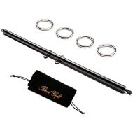PKBQUEEN Silver/Black Expandable Spreader Bar Training Tools Set for Your Special One Home Yoga