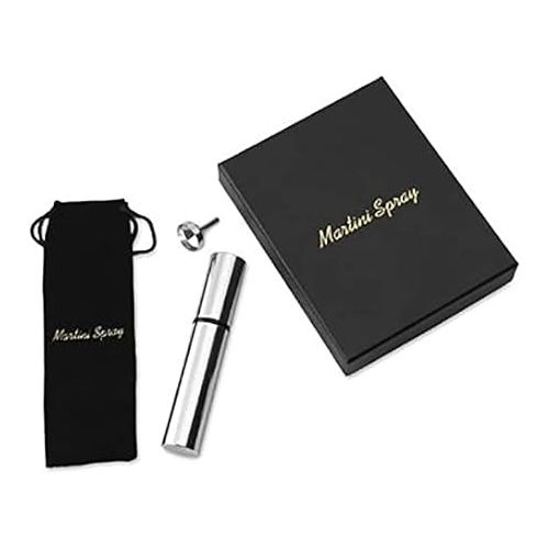  Williams Sonoma Stainless Steel Martini Atomizer with Funnel (Professional Grade) and All-Glass Vial