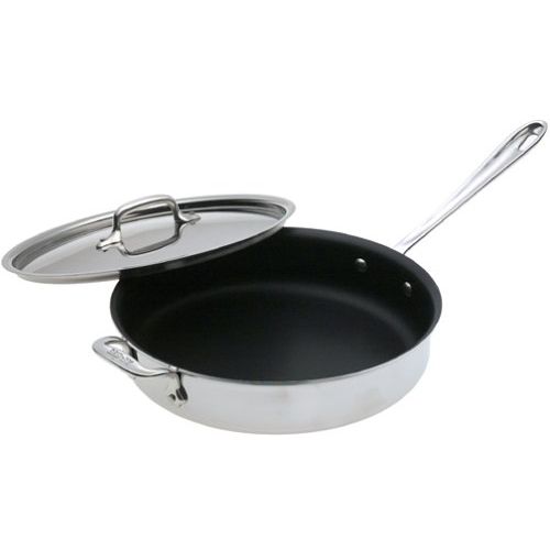  All-Clad Stainless 3-Quart Nonstick Saute Pan with Loop