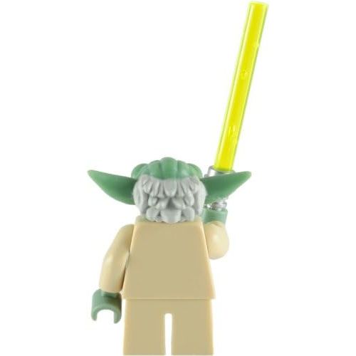  Lego Star Wars: Master Yoda Minifigure With Green Lightsaber