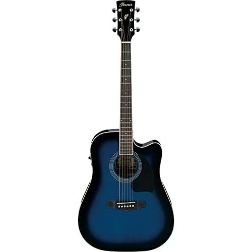  [아마존베스트]IBANEZ PF15ECE TBS TRANS BLUE SUNBURST Acoustic electric guitars Steel acoustic-electrics