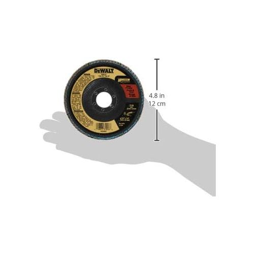  DEWALT DW8314 4-1/2 by 5/8-Inch-11 120 Grit Zirconia Angle Grinder Flap Disc