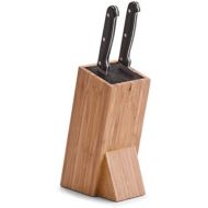 [아마존베스트]ZELLER PRESENT SCHOENER LEBEN. PRAKTISCH WOHNEN. Zeller 25328 9.5 x 15 x 23.5 cm Knife Block with Brush Attachment Bamboo