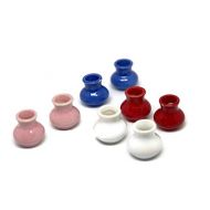 Mixed 4 Color Hand Paint Vases Dollhouse Miniatures Ceramic Garden Flower Supply 1 Shop for You No 37