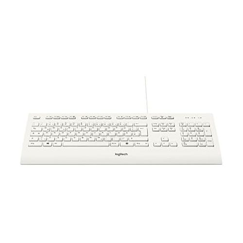 로지텍 [아마존베스트]Logitech K280e Pro Wired business keyboard for Windows, Linux and Chrome, USB port, palm rest, splashproof, PC / laptop - white