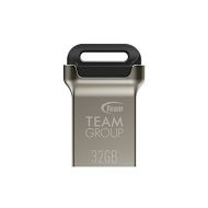 TEAMGROUP C162 32GB USB 3.2 Gen 1 (USB 3.1/3.0) Mini Fits Metal USB Flash Thumb Drive, External Data Storage Memory Stick Compatible with Computer/Laptop, Read up to 90MB/s (Black)