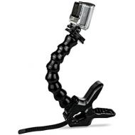 GOHIGH Jaws Flex Clamp Mount and Adjustable Gooseneck Clip Compatible with GoPro Hero 8/7/6/5/ Hero 2018/ Hero5 Session/Hero Session/Fusion/Hero 4/3 /3/2, DJI OSMO Action, Sports C