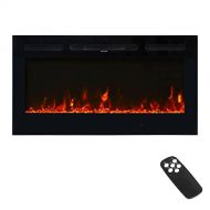 GXP 40 Electric Heater Wall Mounted Recessed Insert Fireplace 12 Flame Remote Home