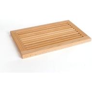 [아마존베스트]TNNature Bread Chopping Board with Crumb Groove and Crumb Catcher Beech Wood 40 x 25 x 2.5 cm