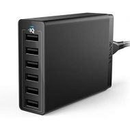 USB Wall Charger, Anker 60W 6 Port USB Charging Station, PowerPort 6 Multi USB Charger for iPhone Xs/Max/XR/X/8/7/Plus, iPad Pro/Air 2/Mini/iPod, Galaxy S9/S8/S7/Edge/Plus, Note, L