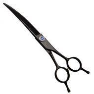 Fenice Black/Gold Pet Dog Hair Grooming Scissors Curved Shears 7.0/7.5 inch