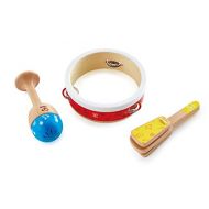 [아마존베스트]Hape Junior Percussion Set | 3 Piece Wooden Percussion Instrument Set for Toddlers, E0615