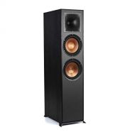 Klipsch Reference R 820F Floorstanding Speaker for Home Theater Systems with 8” Dual Woofers, Tower Speakers with Bass Reflex via Rear Firing Tractrix Ports in Black