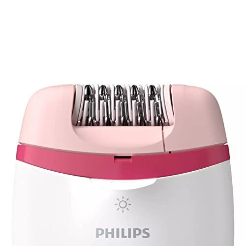 필립스 Philips Kompakter Kabel BRE255/00 Epilierer, Polycarbonate, Rosa, Bianco