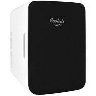 [아마존베스트]Cooluli Infinity Black 10 Liter Compact Portable Cooler Warmer Mini Fridge for Bedroom, Office, Dorm, Car - Great for Skincare & Cosmetics (110-240V/12V)
