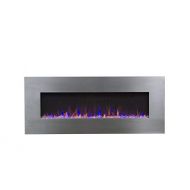 Touchstone 80024 50 Stainless, Electric Fireplace with Bluetooth Speaker ? AudioFlare