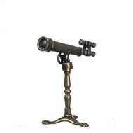 Dollhouse Miniature Antique Look Telescope on Stand by Town Square Miniatures