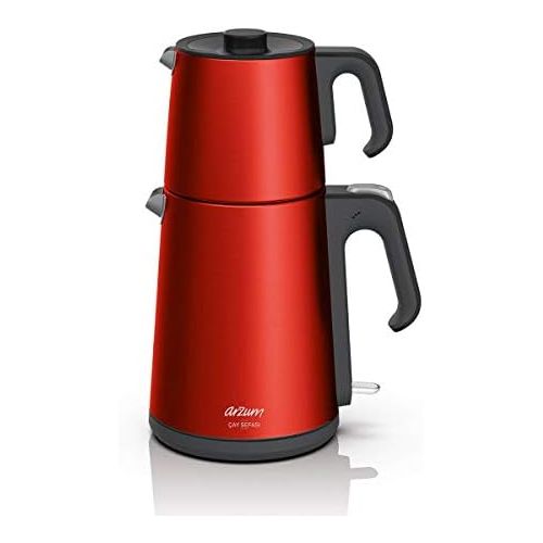  [아마존베스트]Arzum Cay Sefasi Tea Machine High Quality Stainless Steel Red