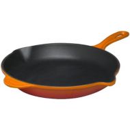 Le Creuset Enameled Cast-Iron 10-1/4-Inch Skillet with Iron Handle, Flame