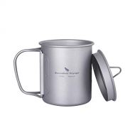 Boundless Voyage Titanium Cup with Lid Outdoor Camping Ultralight Water Tea Coffee Mug 200ML/300ML/450ML (200ml (6.7fl oz))