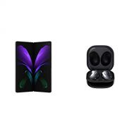 Samsung Electronics Galaxy Z Fold 2 5G Factory Unlocked Android Cell Phone 256GB Storage Mystic Black with Samsung Galaxy Buds Live, True Wireless Earbuds