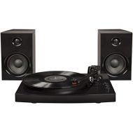 Crosley T100D 2-Speed Bluetooth Turntable System with Stereo Speakers, Black