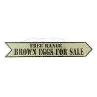 rustic world (33 W x 5.5 H rustic Free Range Brown Eggs for Sale Wood Sign