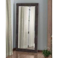 Full Length Mirror Standing - Espresso Polystyrene Plastic with Hooks - for Your Elegant Viewing Angle