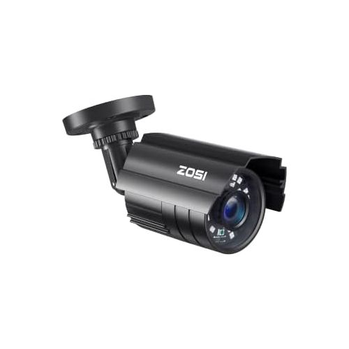  [아마존베스트]ZOSI 1080P HD-TVI Security Camera for Home Office Surveillance CCTV System - Bullet bnc Camera with Night Vision Black