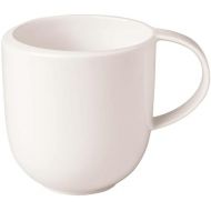 Villeroy & Boch - NewMoon mug with handle, modern cup for tea and coffee, premium porcelain, white, dishwasher safe 12,5X9X9,5CM