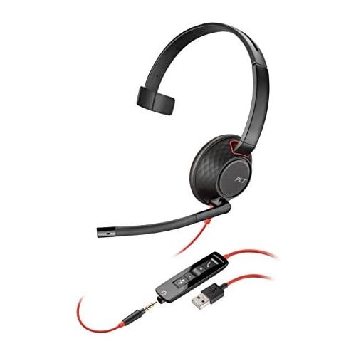  [아마존베스트]Plantronics Blackwire C5220 Stereo Headset USB C Connector for PC - Black
