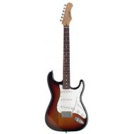 Stagg S300-SB Standard 6-String Electric Guitar with Classic S Style Bridge - Sunburst