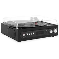 Victrola All-in-1 Bluetooth Record Player with Built in Speakers and 3-Speed Turntable Black (VTA-65-BLK)