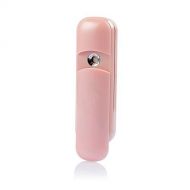 Youngman YoungMan Nano Handy Mist Mini Facial Nebulizer Portable Facial Steamer Sprayer Skin Moisturizing (Pink)