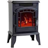 FLAME&SHADE Electric Fireplace 55 cm Portable Freestanding Heater for Indoor Use
