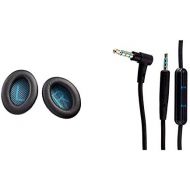 [아마존베스트]Bose  Earpads for QuietComfort 25 Headphones Black & QuietComfort 25 Headphone Cable with Inline Microphone and Remote Control for Samsung/Android Device Black