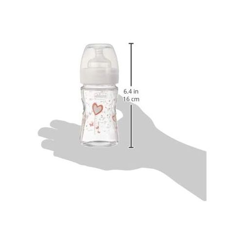 치코 Chicco Baby Bottle and Glass Wellness Model Silicone 150ml + 0Mesi