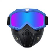 WYWY Snowboard Goggles Mask Snowmobile Skiing Goggles Windproof Motocross Protective Glasses Safety Goggles With Mouth Filter Outdoor Ski Snowboard Ski Goggles (Color : LXC)