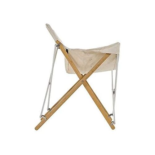  Snow Peak Bamboo Chair, LV-085, Designed in Japan, Made of Canvas and Bamboo, for Indoor Outdoor Use, White