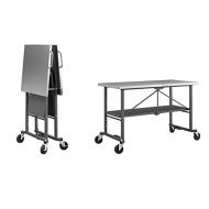 CoscoProducts COSCO 66771DKG1E Smart Stainless Steel Folding Workbench, Dark Gray