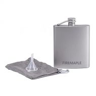 Fire-Maple Bacchus Titanium Hip Flask 200ml / 6.7 fl oz Ultralight Pocket Canteen for Camping, Travel, Sport Events & Outdoor Trips Curved Shape with Secure Screw Top, Filler Funne